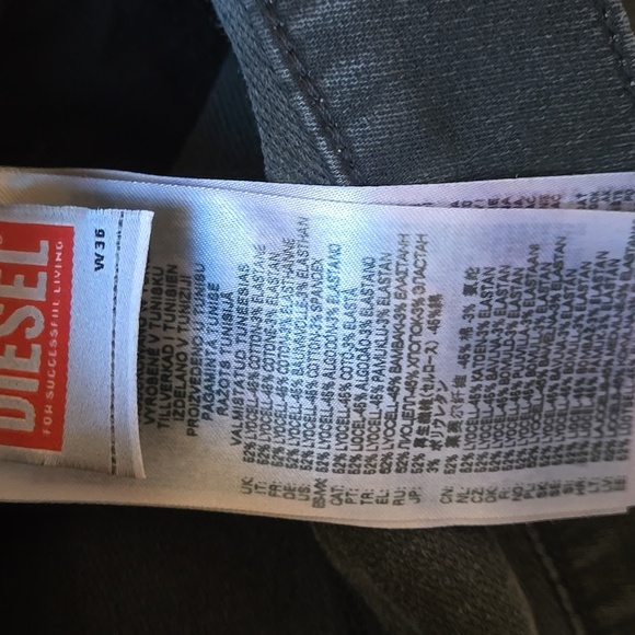 NWT DIESEL D-Strukt Z-NE Sweat Jeans Sz 36 - Picture 12 of 12